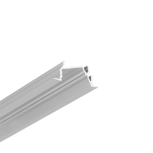 2m Aluminiumprofil DIAGONAL14 F/TY - Eloxiert, Einbau, LED-Schiene