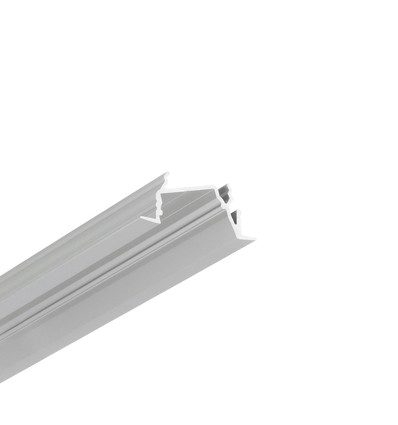 2m Aluminiumprofil DIAGONAL14 F/TY - Eloxiert, Einbau, LED-Schiene