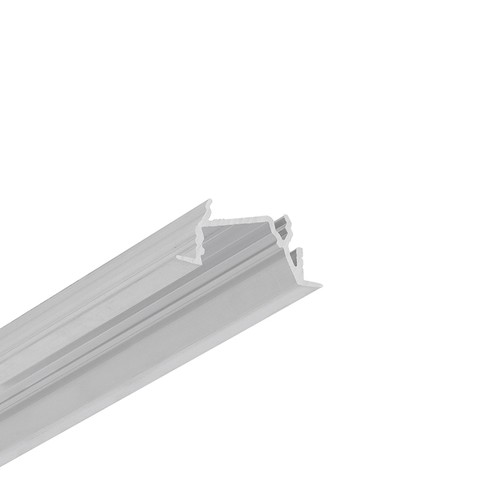 2m Aluprofil DIAGONAL14 F/TY - Unbehandeltes Aluminium, Einbau, LED-Schiene