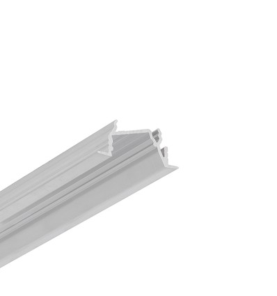 2m Aluprofil DIAGONAL14 F/TY - Unbehandeltes Aluminium, Einbau, LED-Schiene
