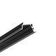 2m Aluminiumprofil DIAGONAL14 F/TY - Schwarz eloxiert, eingebaut, LED-Schiene