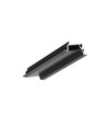 2m Aluminiumprofil DIAGONAL14 F/TY - Schwarz eloxiert, eingebaut, LED-Schiene