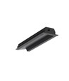 2m Aluminiumprofil DIAGONAL14 F/TY - Schwarz eloxiert, eingebaut, LED-Schiene