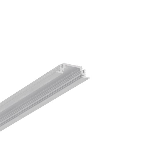 2m Aluprofil GROOVE10 BC/UX - Unbehandeltes Aluminium, Einbau, LED-Schiene
