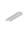 2m Aluprofil GROOVE10 BC/UX - Eloxiert, Einbau, LED-Schiene