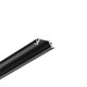 2m Aluprofil GROOVE10 BC/UX - Schwarz eloxiert, eingebaut, LED-Schiene