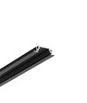 2m Aluprofil GROOVE10 BC/UX - Schwarz eloxiert, eingebaut, LED-Schiene