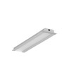 2m Aluprofil GROOVE10 BC/UX - Eloxiert, Einbau, LED-Schiene