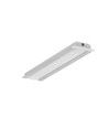2m Aluprofil GROOVE10 BC/UX - Unbehandeltes Aluminium, Einbau, LED-Schiene