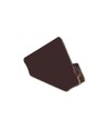 Endkappen für PVC-Eckprofil 15x15 - 2 Stück, schwarz