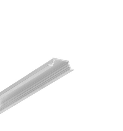 2m Aluprofil GROOVE10.V2 A1C/U - Unbehandeltes Aluminium, Einbau, LED-Schiene