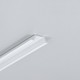 2m Aluprofil GROOVE10.V2 A1C/U - Weiß lackiert, eingebaut, LED-Schiene