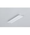 2m Aluprofil GROOVE10.V2 A1C/U - Weiß lackiert, eingebaut, LED-Schiene