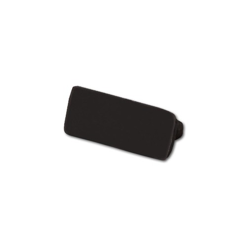 Endkappen für PVC-Profil 16x7 - 2 Stück, schwarz