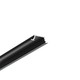 2m Aluprofil GROOVE10.V2 A1C/U - Schwarz eloxiert, eingebaut, LED-Schiene