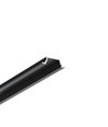2m Aluprofil GROOVE10.V2 A1C/U - Schwarz eloxiert, eingebaut, LED-Schiene