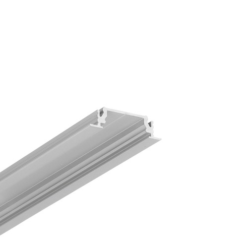 2m Aluprofil GROOVE14 EE7F/TY - Eloxiert, Einbau, LED-Schiene
