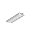 2m Aluprofil GROOVE14 EE7F/TY - Eloxiert, Einbau, LED-Schiene