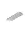 2m Aluprofil GROOVE14 EE7F/TY - Unbehandeltes Aluminium, Einbau, LED-Schiene