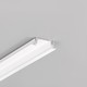 2m Aluprofil GROOVE14 EE7F/TY - Weiß lackiert, eingebaut, LED-Schiene