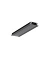 2m Aluprofil GROOVE14 EE7F/TY - Schwarz eloxiert, eingebaut, LED-Schiene