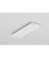 2m Aluprofil GROOVE14 EE7F/TY - Weiß lackiert, eingebaut, LED-Schiene