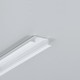 2m Aluprofil GROOVE14.V2 BC3/Y - Weiß lackiert, eingebaut, LED-Schiene