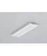 2m Aluprofil GROOVE14.V2 BC3/Y - Weiß lackiert, eingebaut, LED-Schiene