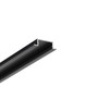 2m Aluprofil GROOVE14.V2 BC3/Y - Schwarz eloxiert, eingebaut, LED-Schiene
