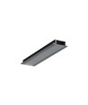 2m Aluprofil GROOVE14.V2 BC3/Y - Schwarz eloxiert, eingebaut, LED-Schiene