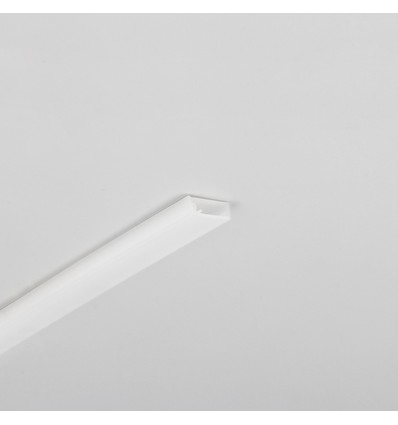 2m Aluprofil SLASH8 - Milchweiß, Einbau, LED-Schiene