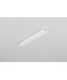 1m Aluprofil SLASH8 - Milchweiß, eingebaut, LED-Schiene