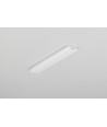 2m Aluprofil SLASH8 - Milchweiß, Einbau, LED-Schiene