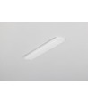 1m Aluprofil SLASH8 - Milchweiß, eingebaut, LED-Schiene