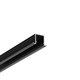 2m Aluprofil SMART-IN10 AC2/Z - Schwarz eloxiert, eingebaut, LED-Schiene