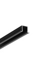 2m Aluprofil SMART-IN10 AC2/Z - Schwarz eloxiert, eingebaut, LED-Schiene