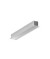 2m Aluprofil SMART-IN10 AC2/Z - Unbehandeltes Aluminium, eingebaut, LED-Schiene