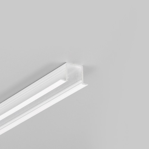 2m Aluminiumprofil SMART-IN10 AC2/Z - Weiß lackiert, eingebaut, LED-Schiene