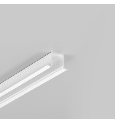 2m Aluminiumprofil SMART-IN10 AC2/Z - Weiß lackiert, eingebaut, LED-Schiene