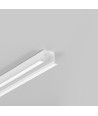 2m Aluminiumprofil SMART-IN10 AC2/Z - Weiß lackiert, eingebaut, LED-Schiene