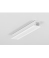 2m Aluminiumprofil SMART-IN10 AC2/Z - Weiß lackiert, eingebaut, LED-Schiene
