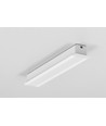 2m Aluminiumprofil SMART-IN10 AC2/Z - Weiß lackiert, eingebaut, LED-Schiene