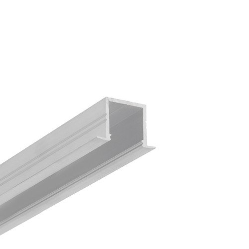 2m Aluprofil SMART-IN16 BC3/U4 - Unbehandeltes Aluminium, eingebaut, LED-Schiene