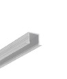 2m Aluprofil SMART-IN16 BC3/U4 - Unbehandeltes Aluminium, eingebaut, LED-Schiene