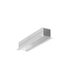 2m Aluprofil SMART-IN16 BC3/U4 - Unbehandeltes Aluminium, eingebaut, LED-Schiene