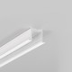 2m Aluminiumprofil SMART-IN16 BC3/U4 - Weiß lackiert, eingebaut, LED-Schiene