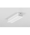 2m Aluminiumprofil SMART-IN16 BC3/U4 - Weiß lackiert, eingebaut, LED-Schiene