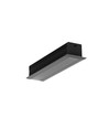 2m Aluminiumprofil SMART-IN16 BC3/U4 - Schwarz lackiert, eingebaut, LED-Schiene