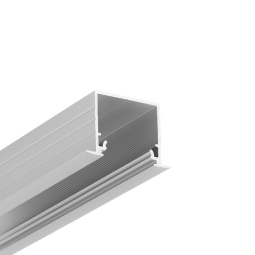 2m Aluminiumprofil LINEA-IN20 EE7F/U7 - Eloxiert, eingebaut, LED-Schiene