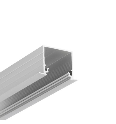 2m Aluminiumprofil LINEA-IN20 EE7F/U7 - Eloxiert, eingebaut, LED-Schiene